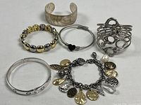 Group shot of all six bracelets