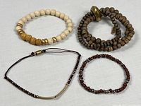 Group shot showing all four bracelets