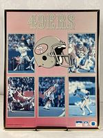 Full view of framed 49ers poster