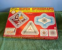 Lid of 1969 Kenner Super Spirograph box