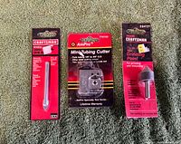 Front view of all three packaged tools