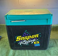 Front view showing Snap-On Racing graphic and overall cooler condition