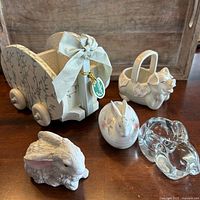 Group shot of all five decorative items