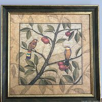 Full view of framed canvas print showing artwork and frame