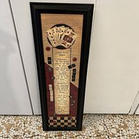 Full view of framed wall art