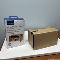 Boxed Insignia VR viewer and loose viewer side by side