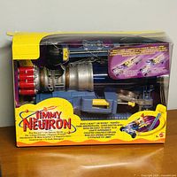 Front of boxed Jimmy Neutron Build & Blast Air Rocket set