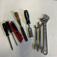 Group shot of all nine tools laid out