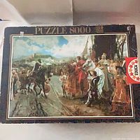 Front of Educa 8000-piece puzzle box showing artwork