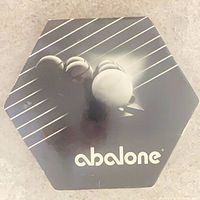 Hexagonal Abalone lid with logo