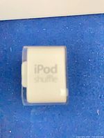 Clear plastic case with iPod shuffle branding