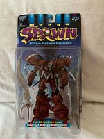 Front view sealed Manga Spawn figure in blister card