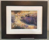 Front view of framed Greg Singley print showing artwork, mat, frame