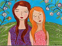 Front view of painting showing full artwork and signature