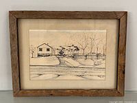 Framed artwork front view