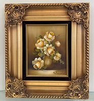 Full view of framed painting