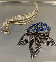 Both brooches front view