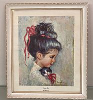 Front view of framed print showing artwork, mat, and frame