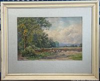 full view of framed painting