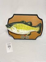 Front view of Big Mouth Billy Bass animatronic plaque