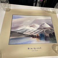 Full view of Blackcomb poster showing artwork, title, margins