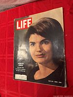 Front cover of Life magazine with Jacqueline Kennedy