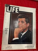 Front cover showing JFK portrait, publication date and price