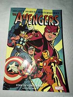 Front cover showing title and main Avengers characters