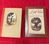 Book next to slipcase, front views