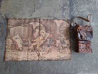 Tapestry, saddlebag purse, and crocodile clutch overview