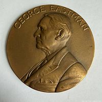 Obverse of medal displaying George Eastman profile and name