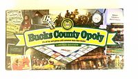 Front of sealed Bucks County Opoly game box