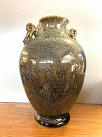 Full front view of vase showing shape and glaze