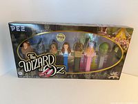 Front of sealed collector box displaying eight character dispensers