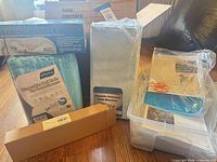 Group shot of all packaged medical items