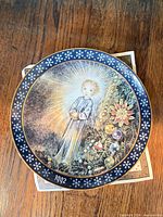 1992 Weihnachtsteller plate with angel and tree