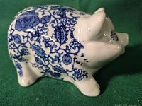 Right side view showing blue floral pattern and overall shape