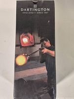 Retail box showing Dartington branding and glassblowing image