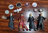 All figures and accessories laid out on surface