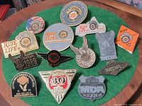 All fourteen pins front view