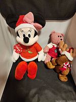 Group shot of all three plush toys