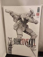 Front cover of Run Love Kill #4 comic in plastic sleeve