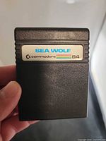Front view of Sea Wolf Commodore 64 cartridge