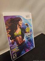 Front view of Nintendo Wii Zumba Fitness 2 game case
