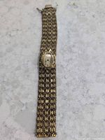 Full view of watch showing bracelet and dial