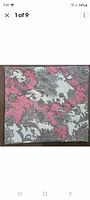 Folded section of tablecloth highlighting fabric and colors