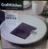 Front of box showing CraftKitchen Classic Collection cheese server set