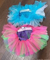Overall view of both tutu skirts
