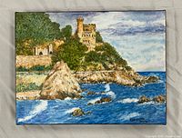 Front view of acrylic painting showing entire artwork