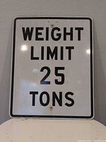 Front of sign showing text and overall condition